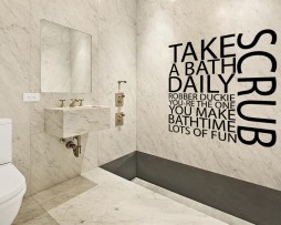 Take A Bath Daily Sticker