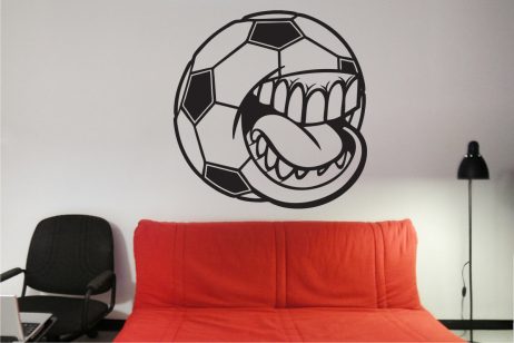 Soccer Ball Mouth Sticker