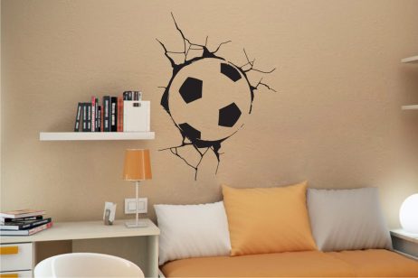 Soccer Ball in Wall Sticker