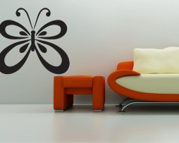 Rounded Butterfly Sticker