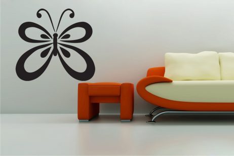Rounded Butterfly Sticker