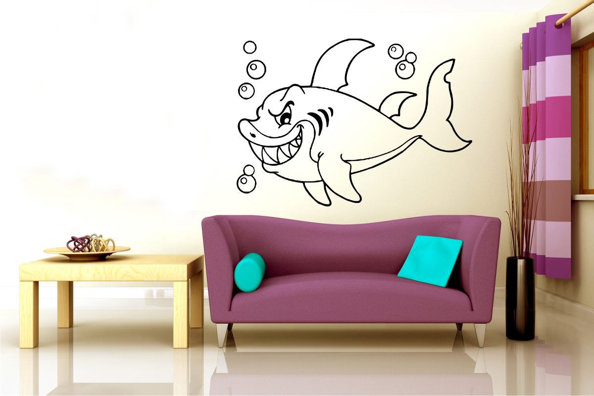 Grinning Shark Sticker