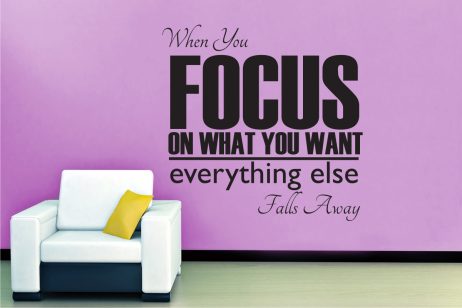 Focus on What You Want Sticker