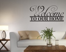 Welcome to Our Home Sticker