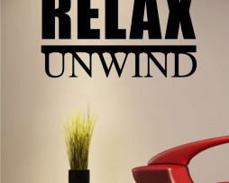 Relax and Unwind Sticker