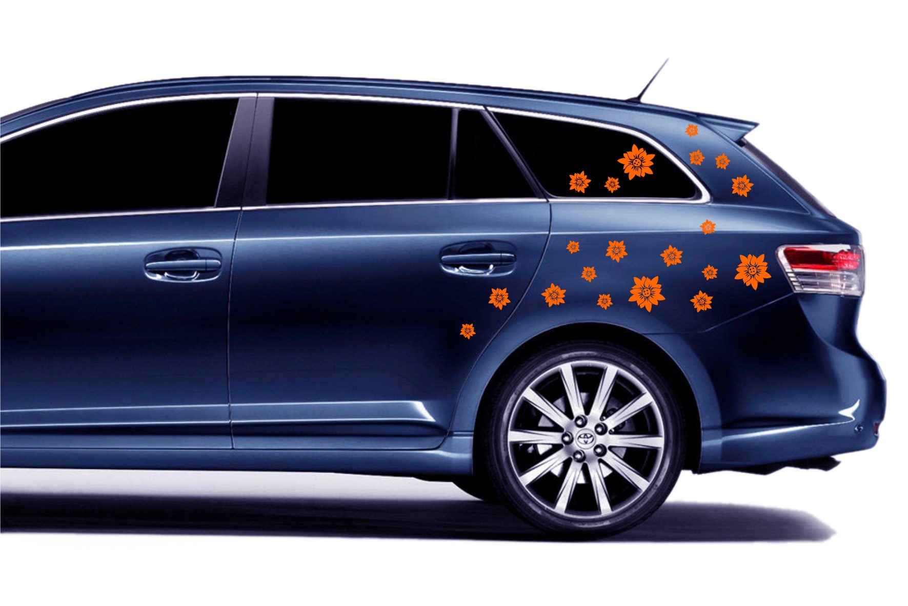 Car Flowers and Butterflies #22 Sticker