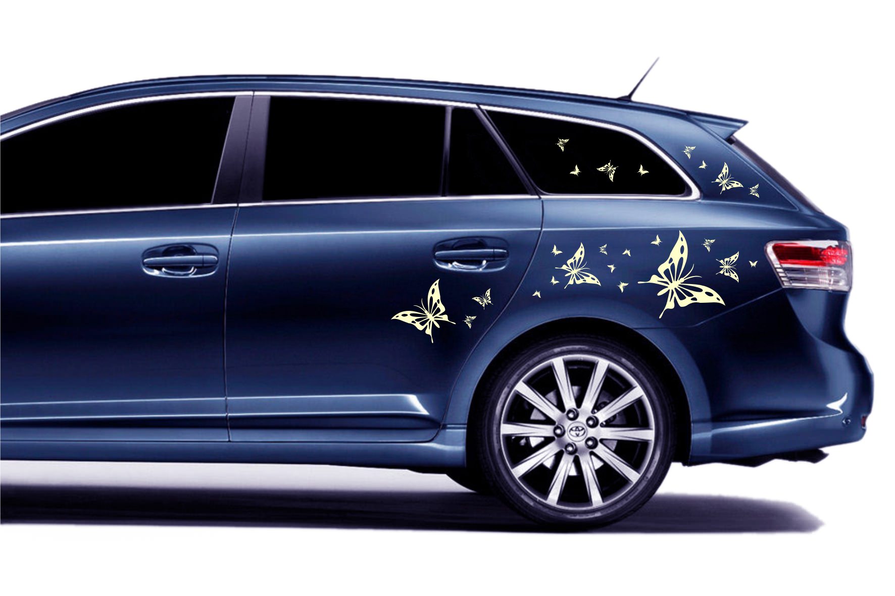 Car Flowers and Butterflies #41 Sticker