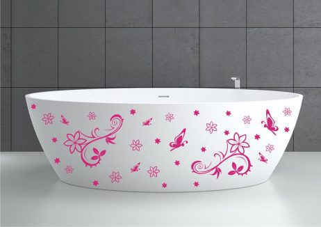 Bathtub Design Decal #1