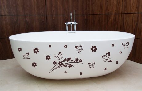 Bathtub Design Decal #2