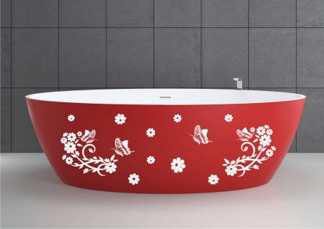 Bathtub Design Decal #6