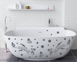 Bathtub Design Decal #7