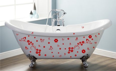 Bathtub Design Decal #8