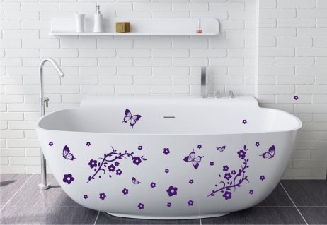 Bathtub Design Decal #9