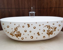 Bathtub Design Decal #10