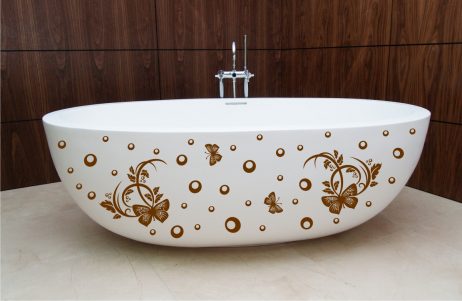 Bathtub Design Decal #10