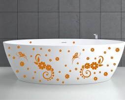 Bathtub Design Decal #11