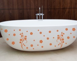 Bathtub Design Decal #12