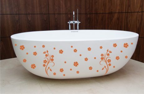 Bathtub Design Decal #12