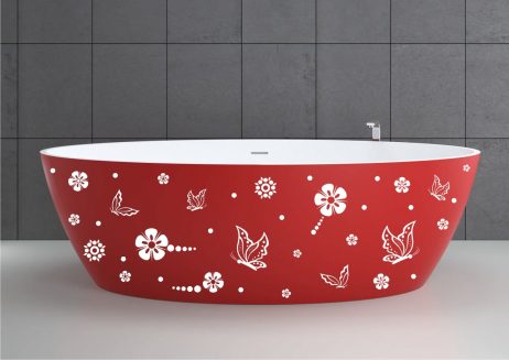 Bathtub Design Decal #14