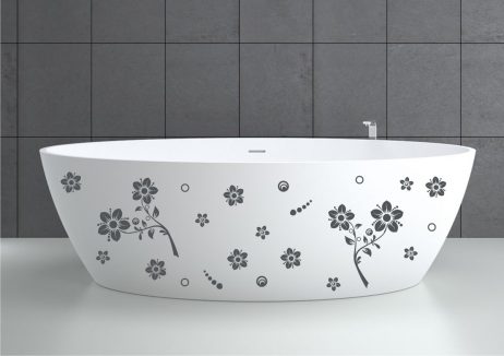 Bathtub Design Decal #15