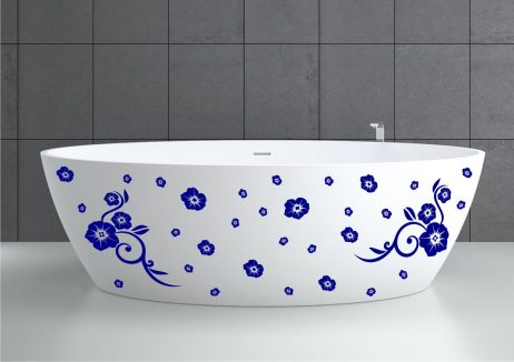 Bathtub Design Decal #16