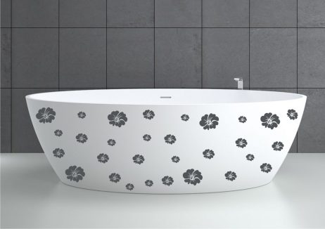Bathtub Design Decal #17