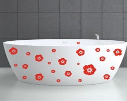 Bathtub Design Decal #24