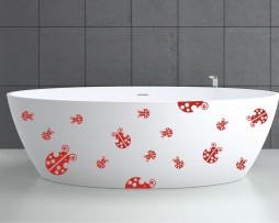 Bathtub Design Decal #31