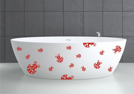 Bathtub Design Decal #31