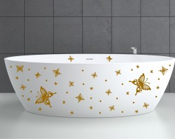 Bathtub Design Decal #36