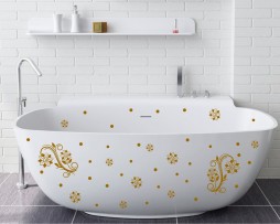 Bathtub Design Decal #40