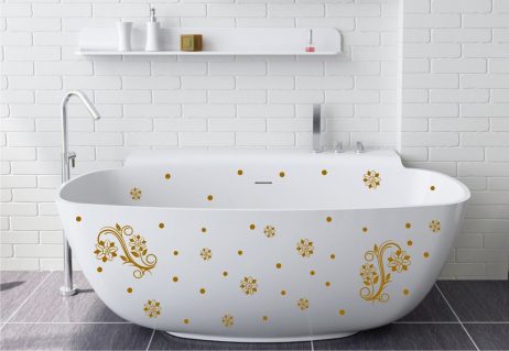 Bathtub Design Decal #40