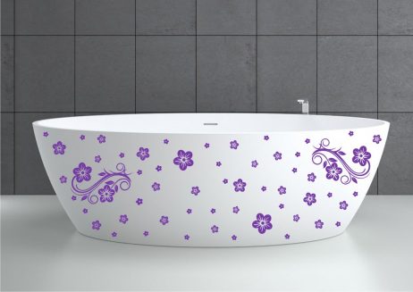 Bathtub Design Decal #41