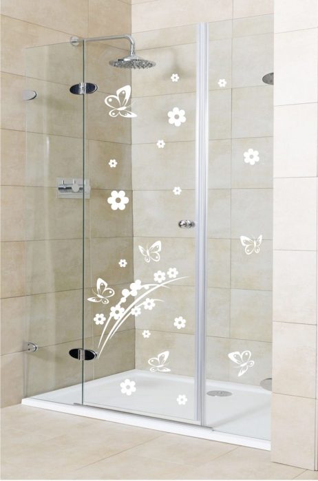 Shower Door Vinyl Decal #2