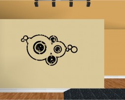 Abstract Circles Design Sticker