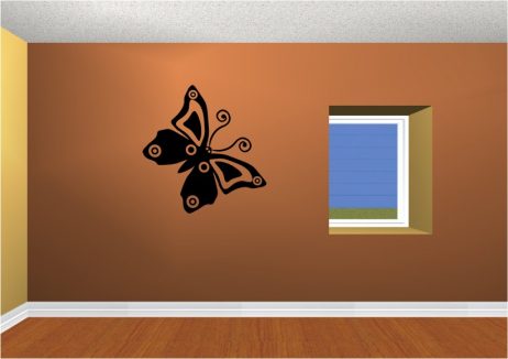 Curvy Butterfly Sticker