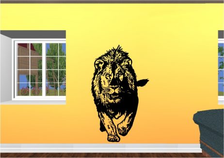 Fearsome Lion Sticker