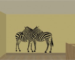 Two Zebras Sticker