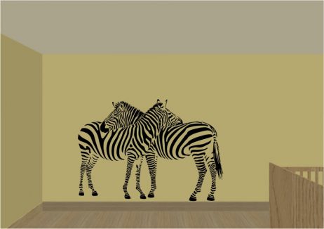 Two Zebras Sticker