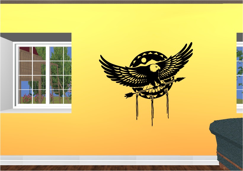 Native American Eagle Sticker
