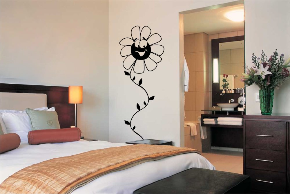 Cartoon Daisy Design Sticker