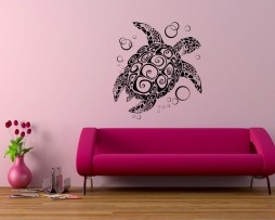 Abstract Turtle Design Sticker