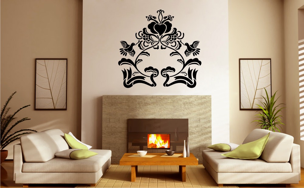 Birds Symmetrical Design Sticker