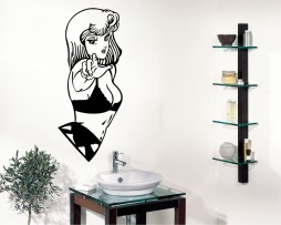 Cartoon Girl Sticker