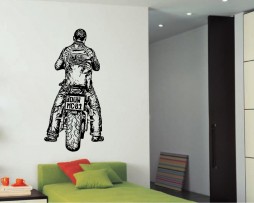 Biker Design Sticker