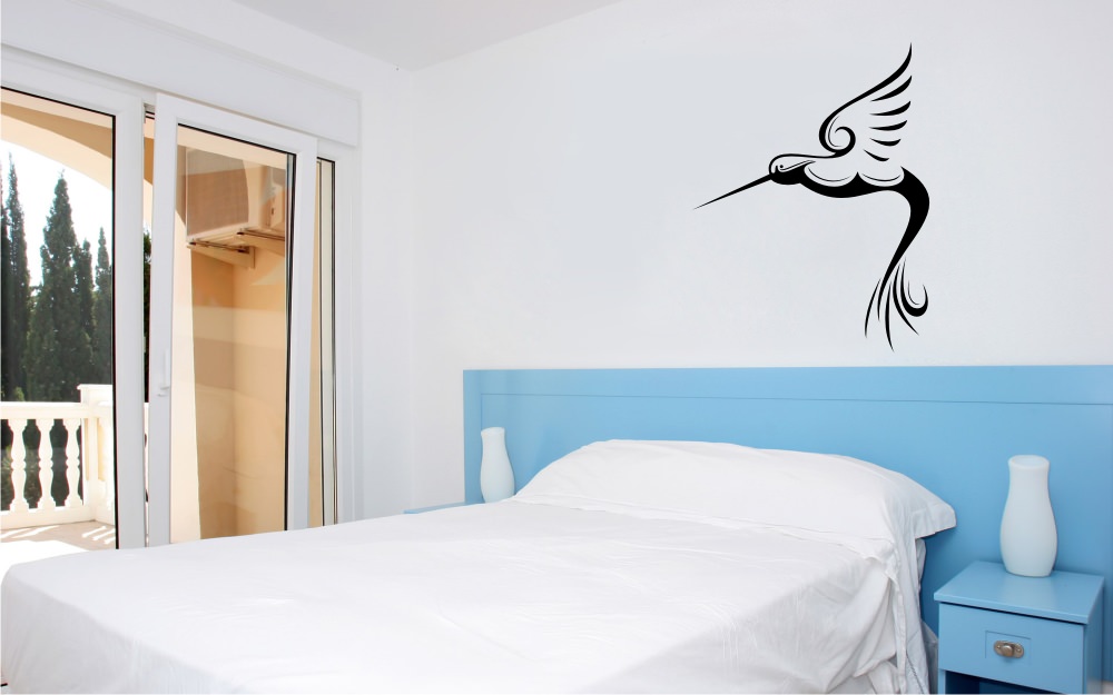 Stylized Bird Design Sticker