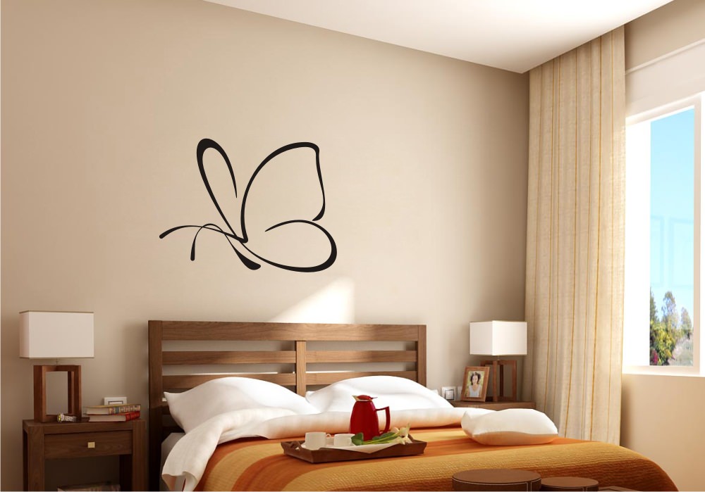 Elegant Buttefly Lines Sticker