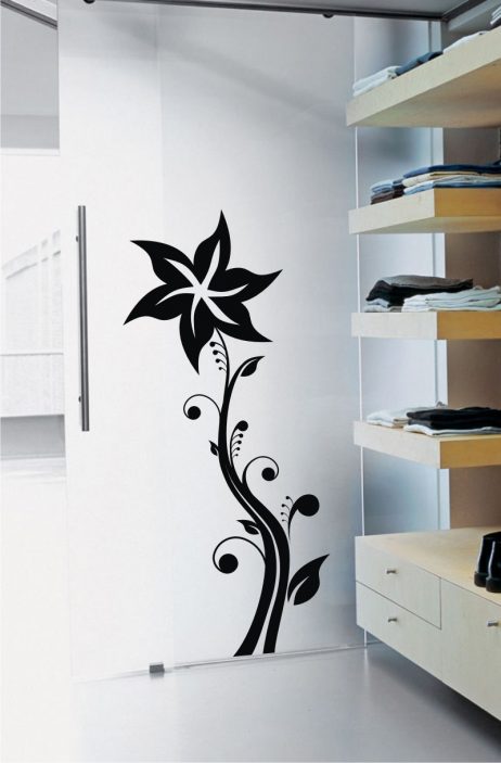 Large Star Shaped Flower Sticker