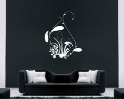 Abstract Grass Design Sticker