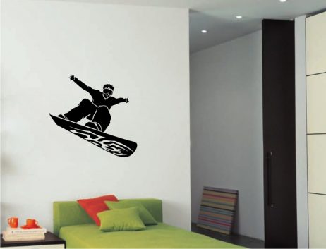 Snowboarder Design Sticker